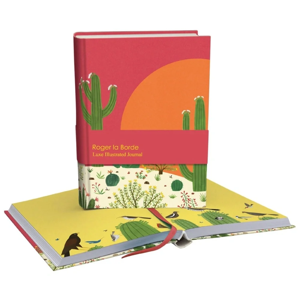 Illustrated Journal, Beautiful Bold Art – Cactus Field, 272 Pages, Amazing Gift!